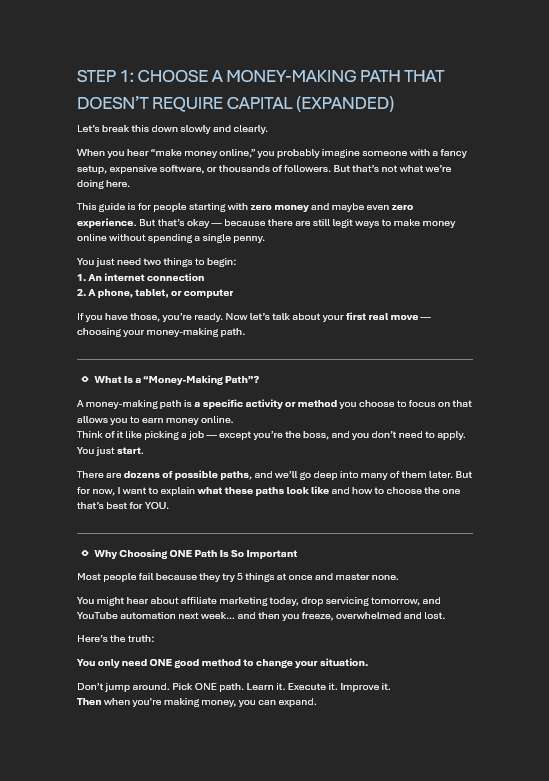 The Real Hustler’s Guide: Make Money Online With Zero Budget